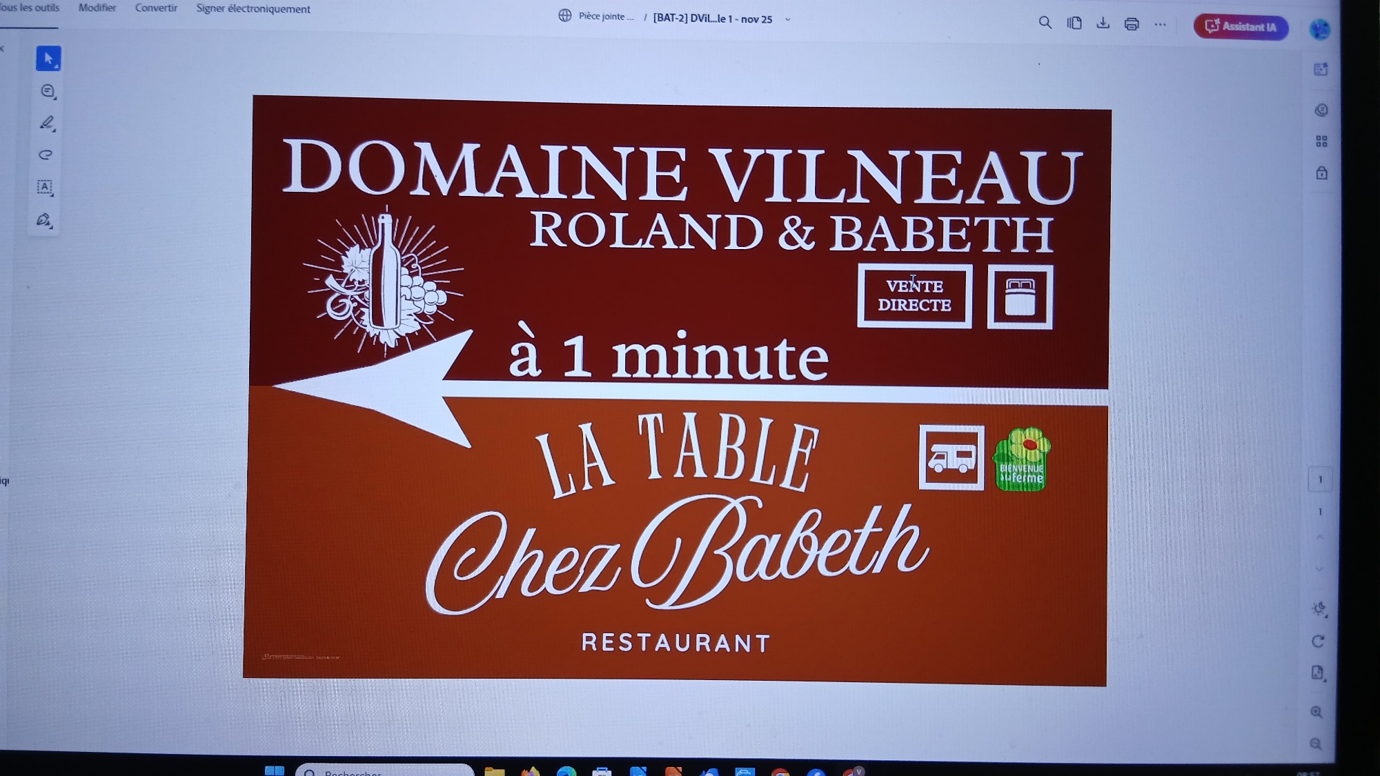 Signalétique du Domaine