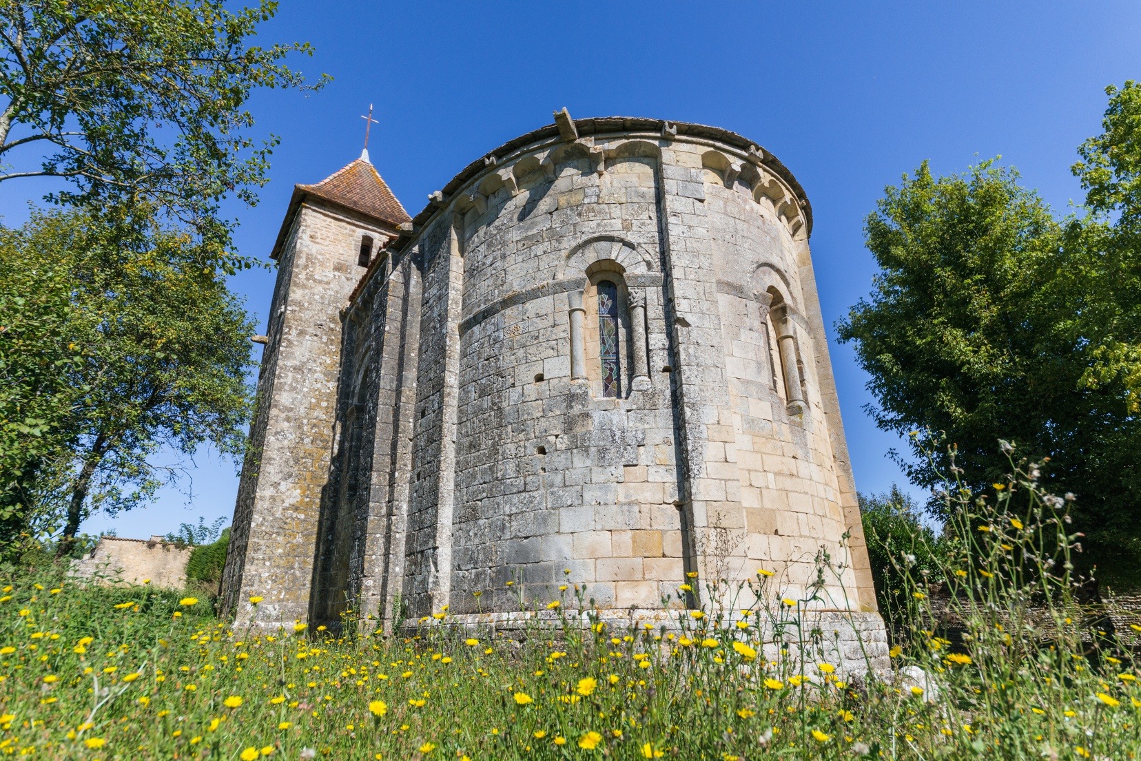 Eglise romane d'Empuré en Nord Charente