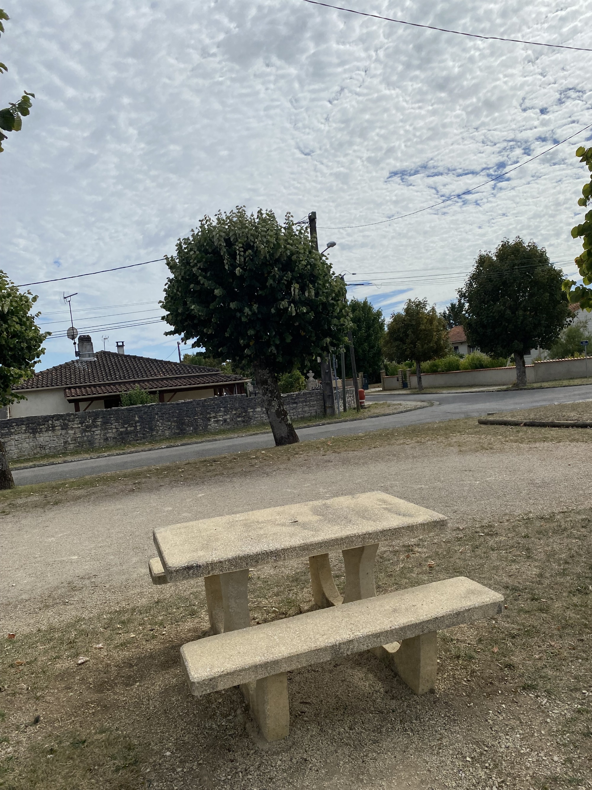 Aire de Pique nique de Tourriers, en Nord Charente