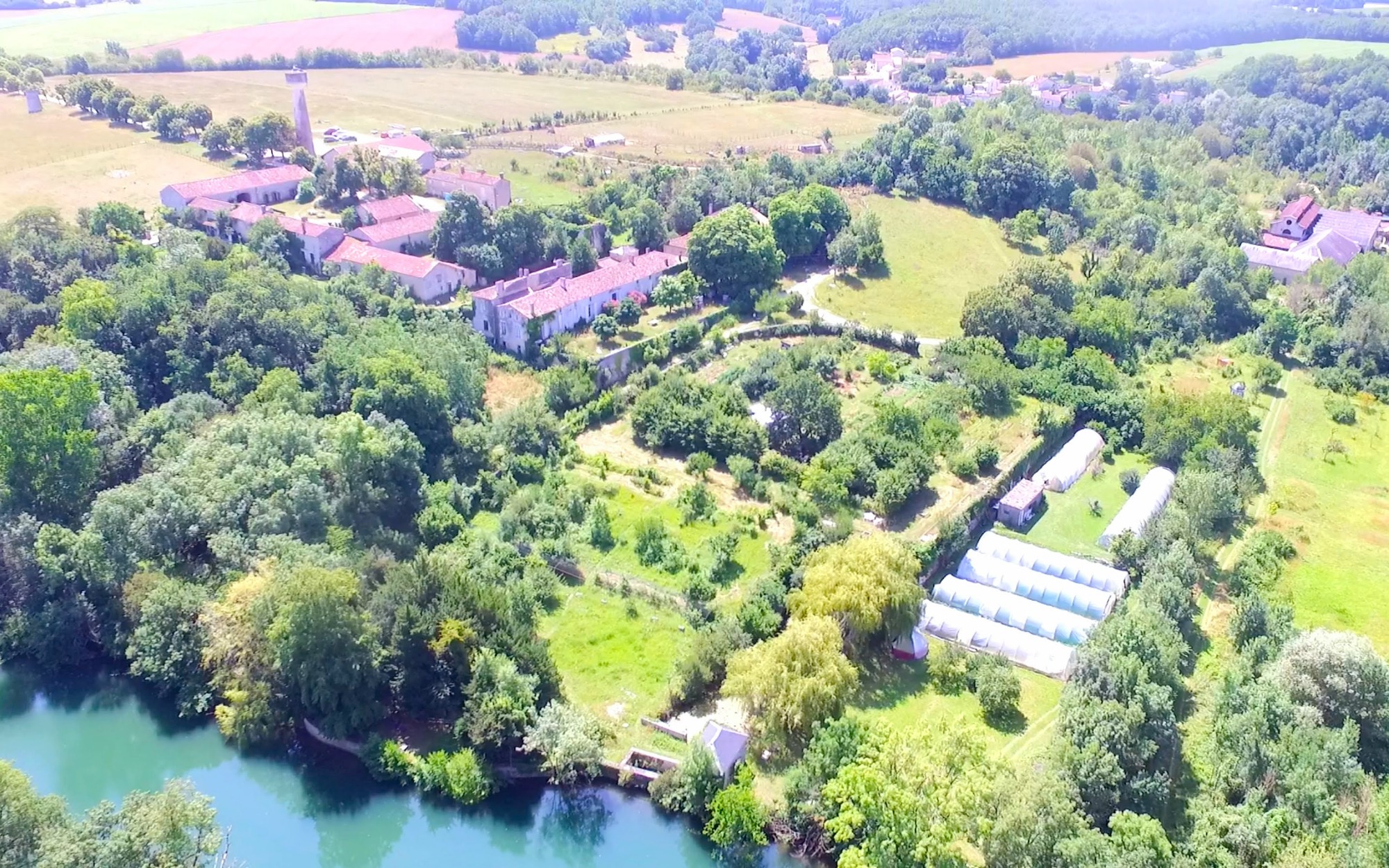 Vue aérienne du Domaine d'Echoisy
