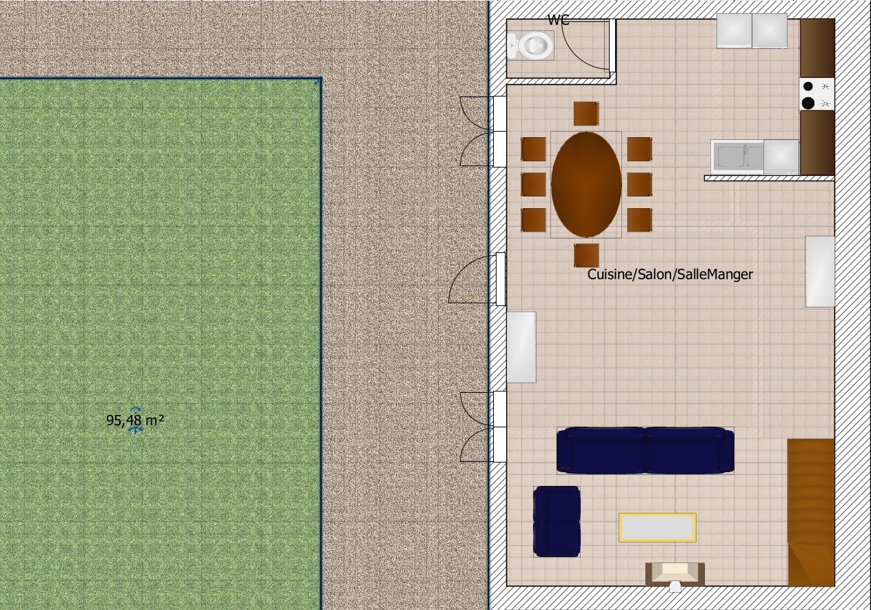 Gîte Le Son: Plan Rez-de-chaussée