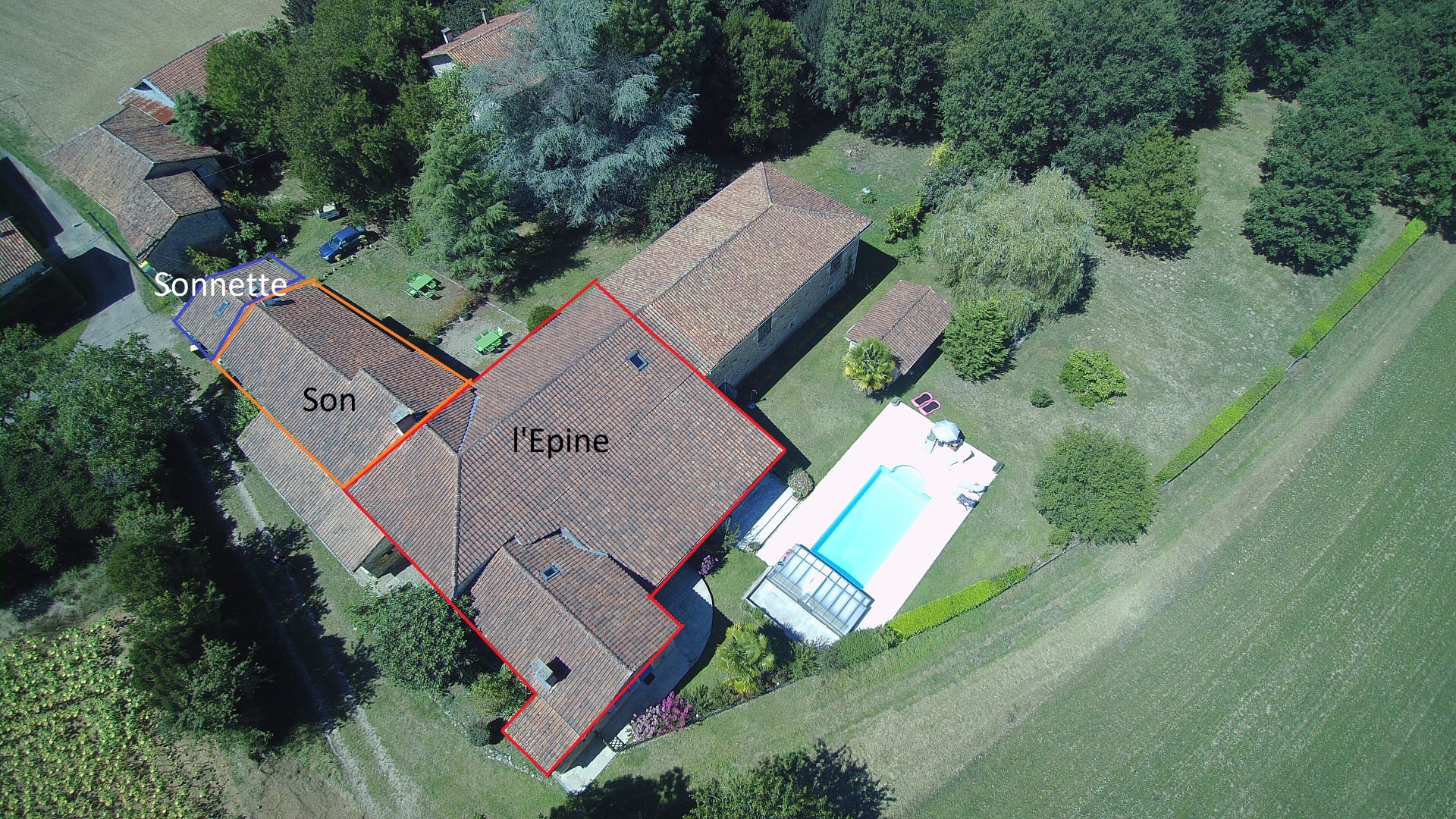 Maison de Vacances Epine + gîte Le Son + gîte La Sonnette