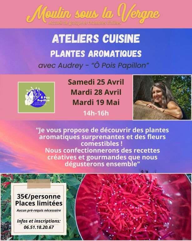Atelier cuisine : plantes aromatiques_Nanteuil-en-Vallée
