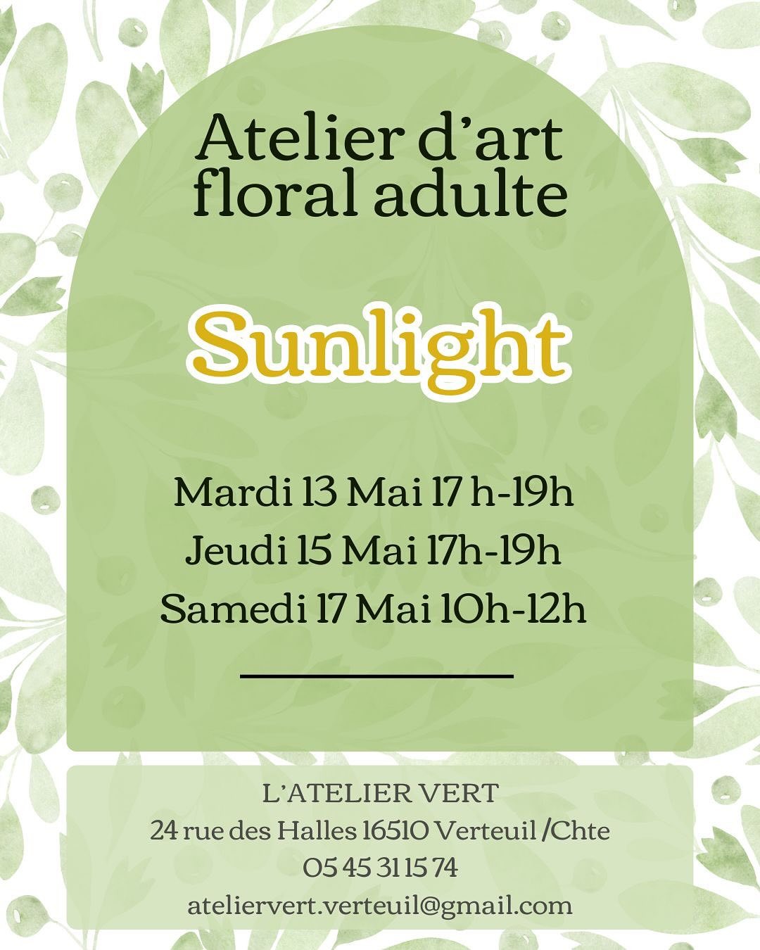 Atelier floral adultes 