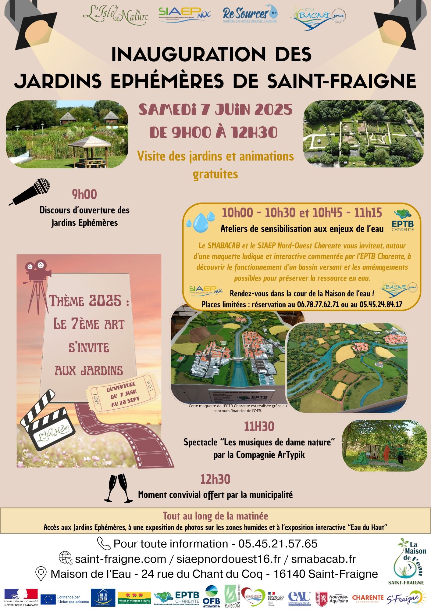 Inauguration des jardins éphémères 