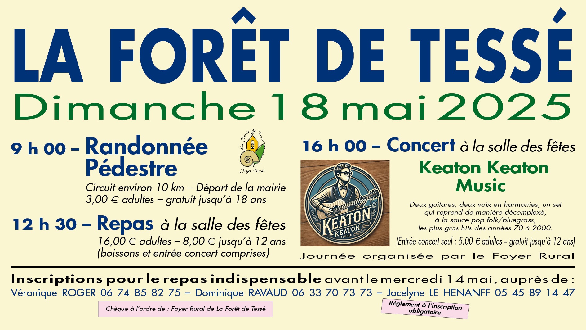 Randonnée, concert et repas_La Forêt-de-Tessé