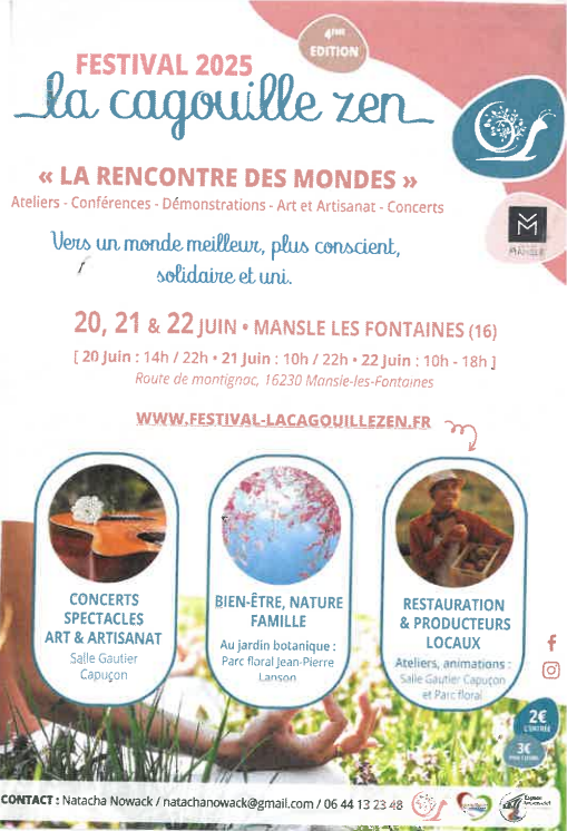 Festival de la cagouille zen_Mansle-les-Fontaines