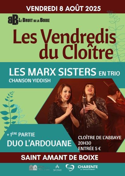 Les vendredis du cloître_Saint-Amant-de-Boixe