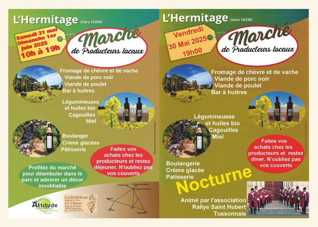 Marché de producteurs locaux à l'Hermitage_La Boixe