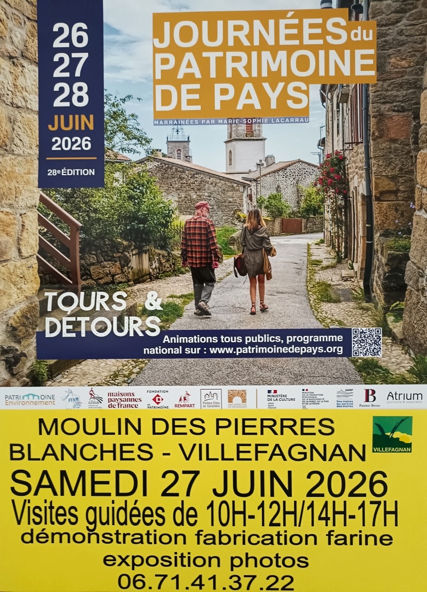 Journée du patrimoine de Pays et des moulins_Villefagnan