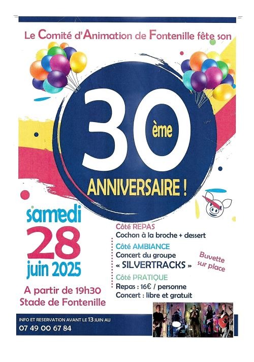 30ème anniversaire du comité d'animations_Fontenille
