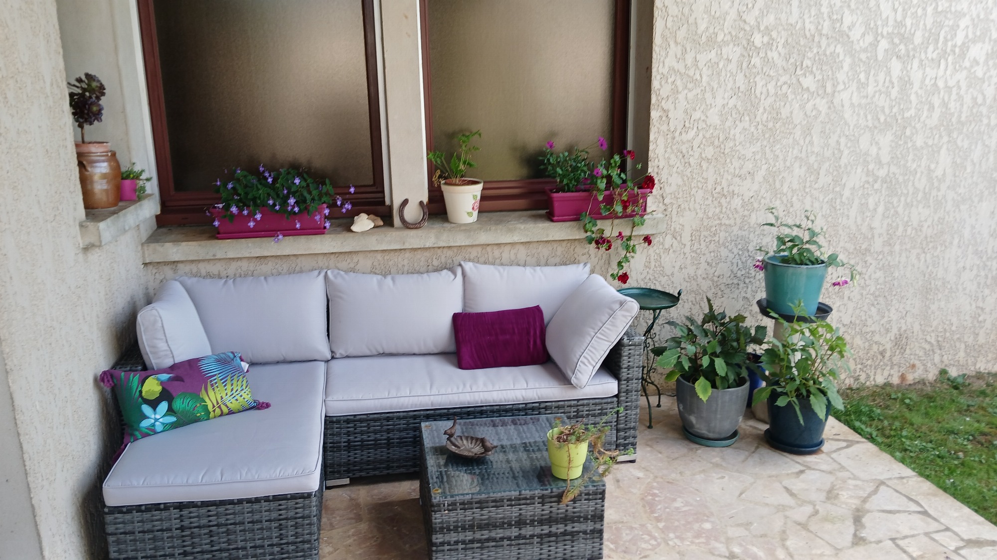 Coin détente sur la terrasse