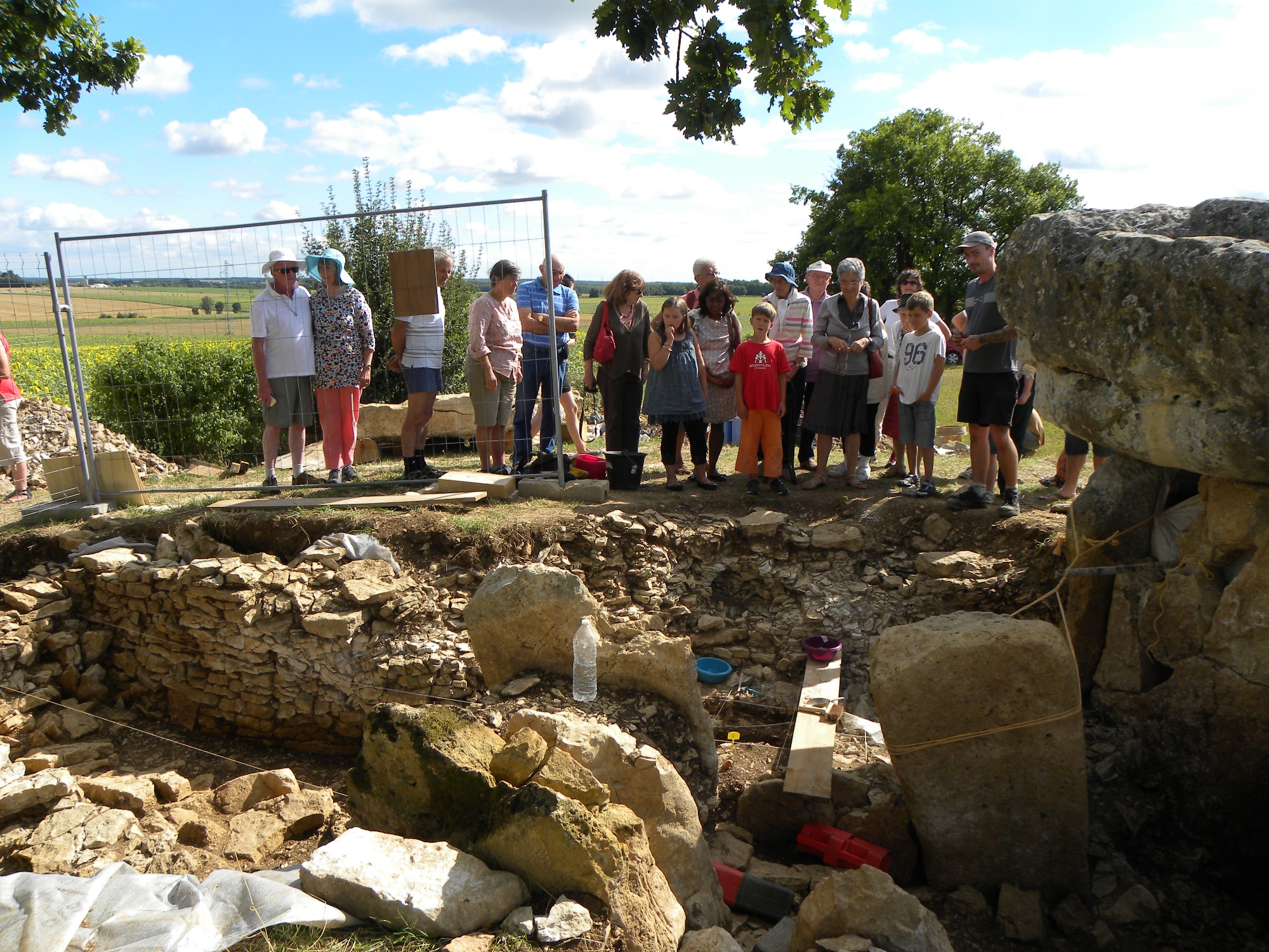 Visite de chantier de fouilles_Tusson