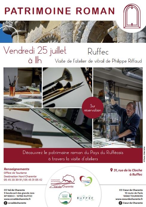 Visite atelier du vitrail_Ruffec
