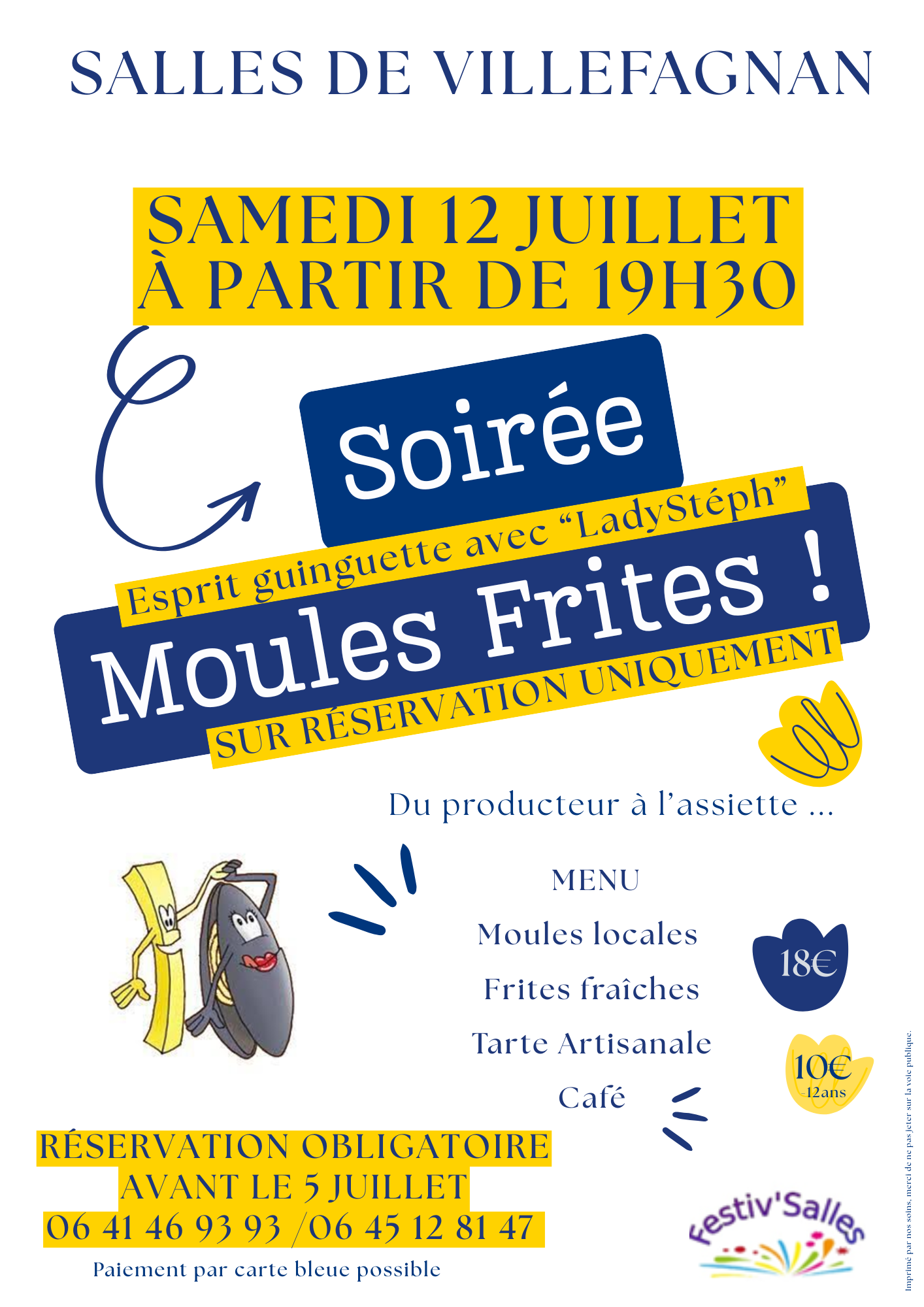 Soirée Moules frites, esprit guiguette_Salles-de-Villefagnan