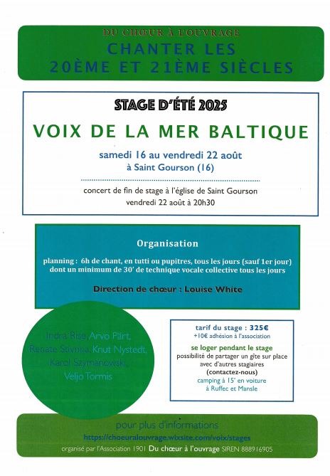 Stage d'été 