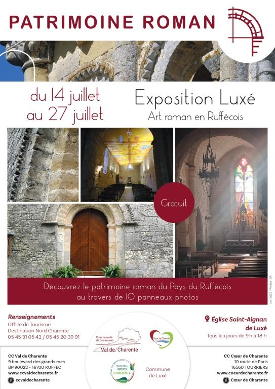 Exposition art roman en Ruffécois_Luxé