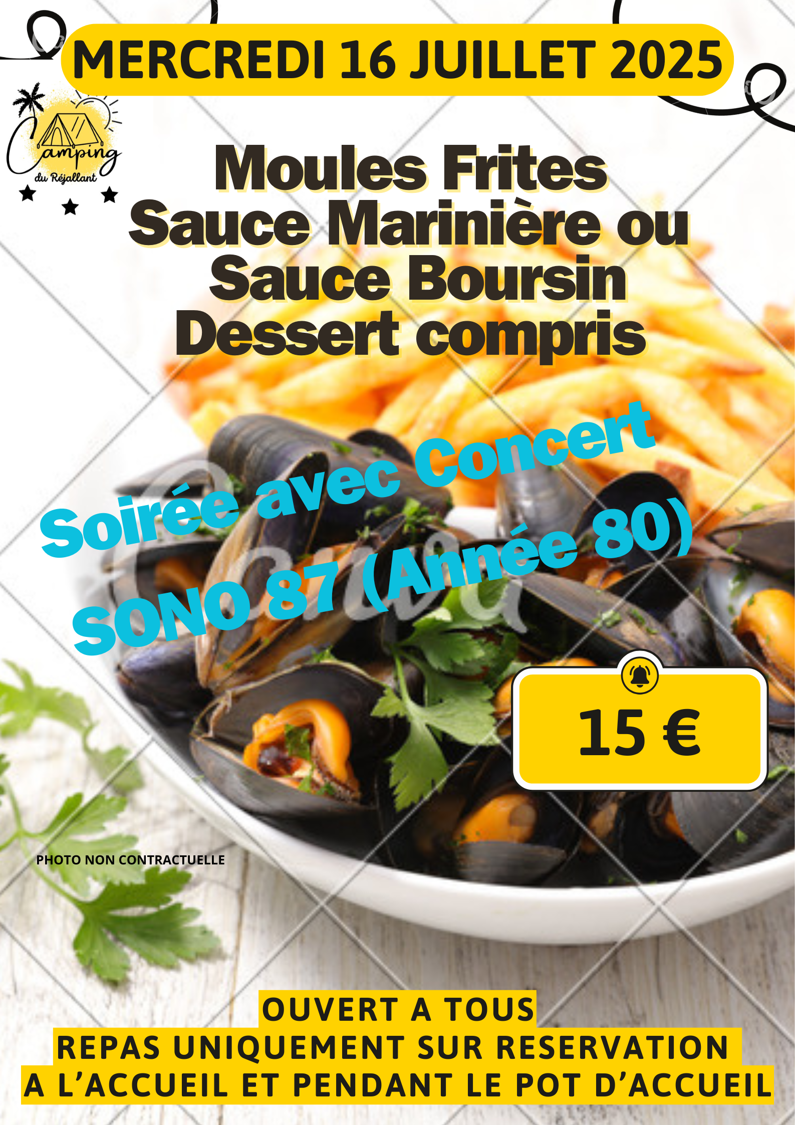 Soirée moules/frites marinières au boursin_Condac