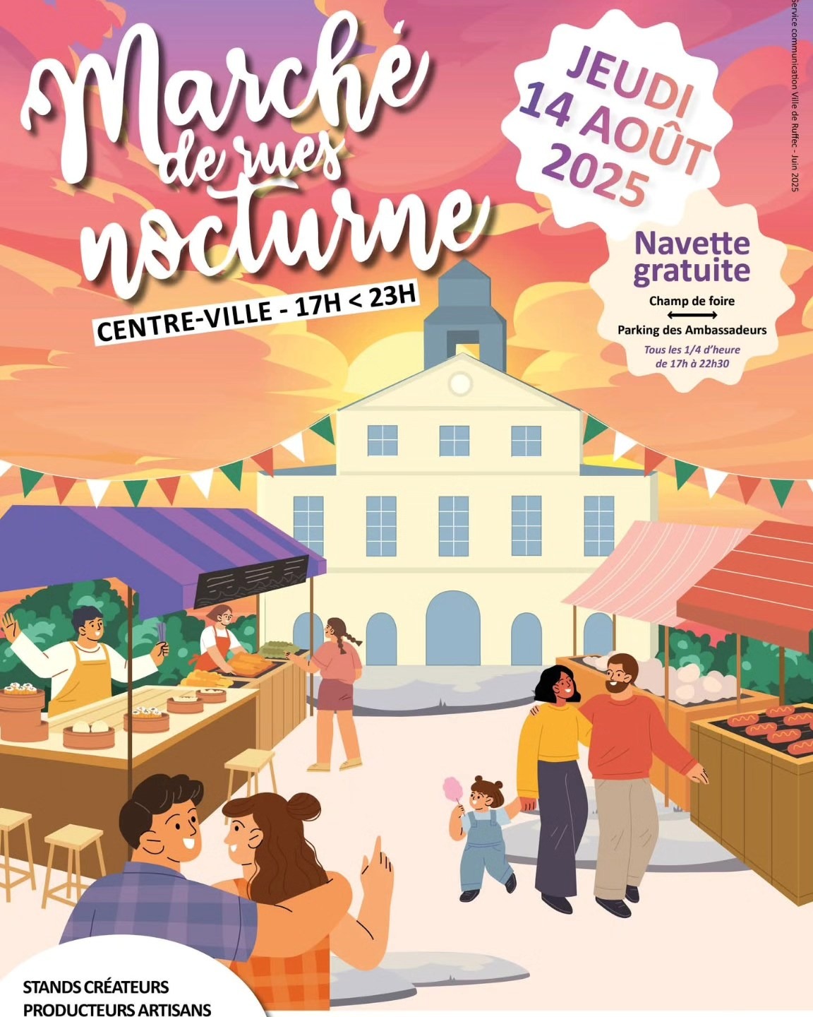 Marché de rues nocturne_Ruffec