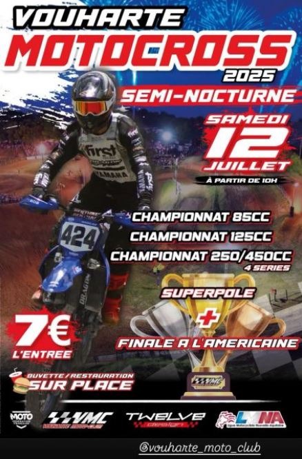 Championnat moto cross semi nocturne_Vouharte