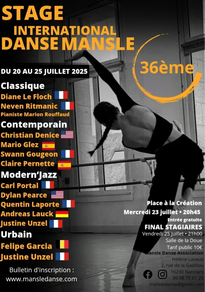 36ème stage international de danse_Mansle-les-Fontaines