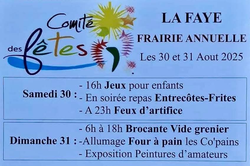 Vide grenier et frairie_La Faye