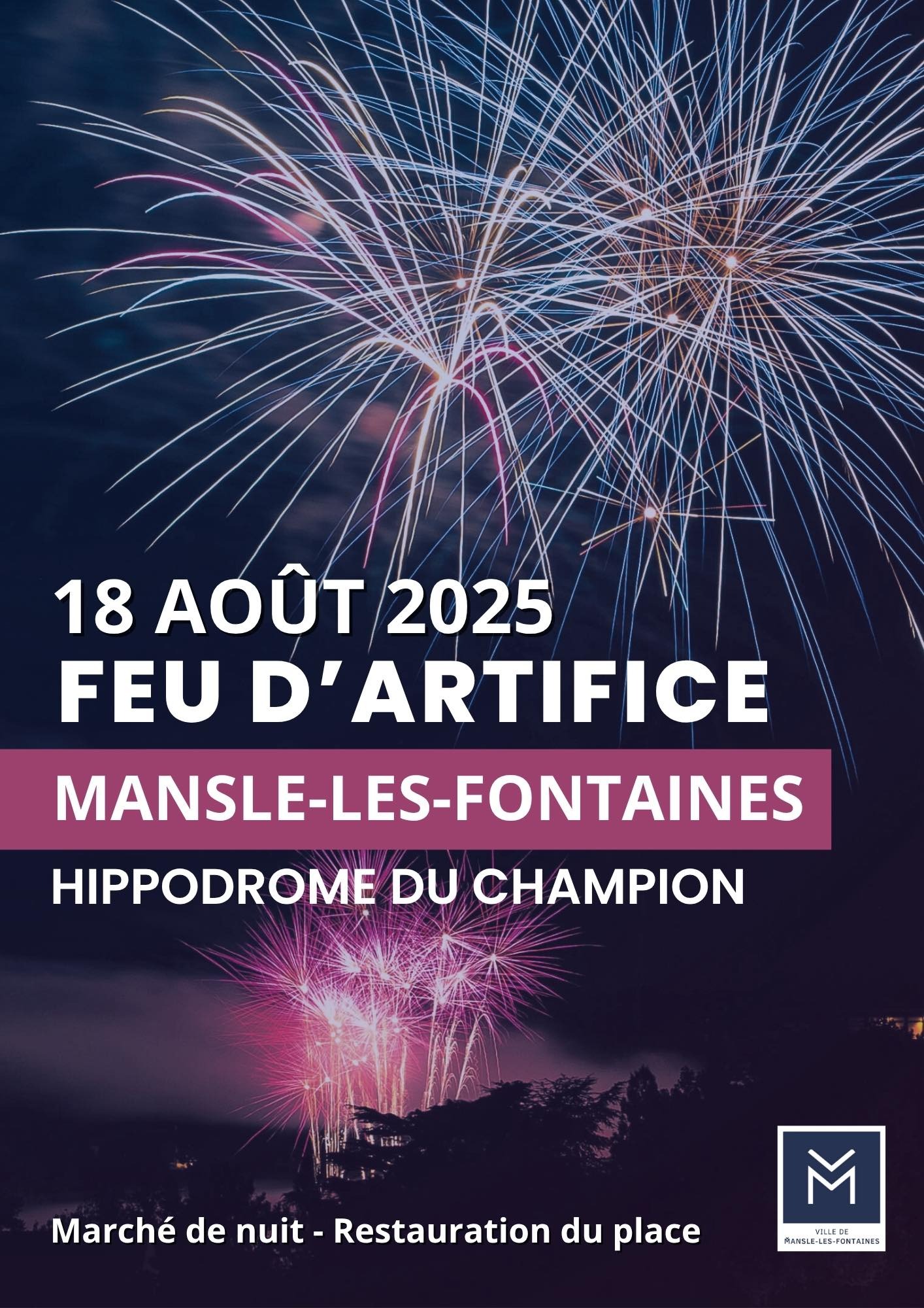 Feu d'artifice et marché de nuit_Mansle-les-Fontaines