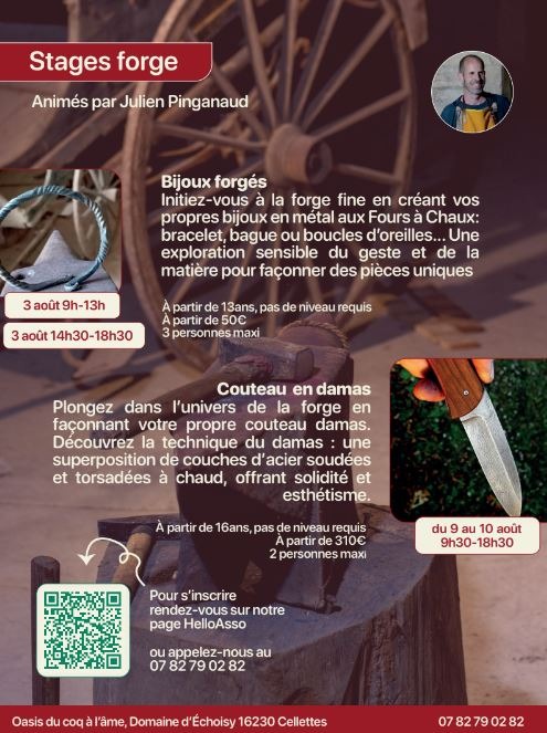 Stage forge avec Julien Pinganaud_Cellettes