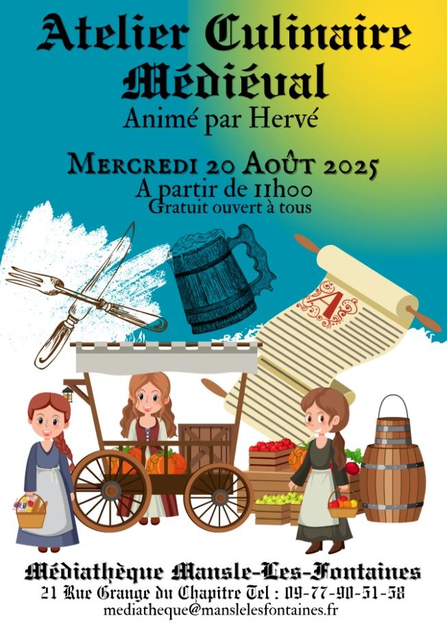 Atelier culinaire médiéval_Mansle-les-Fontaines