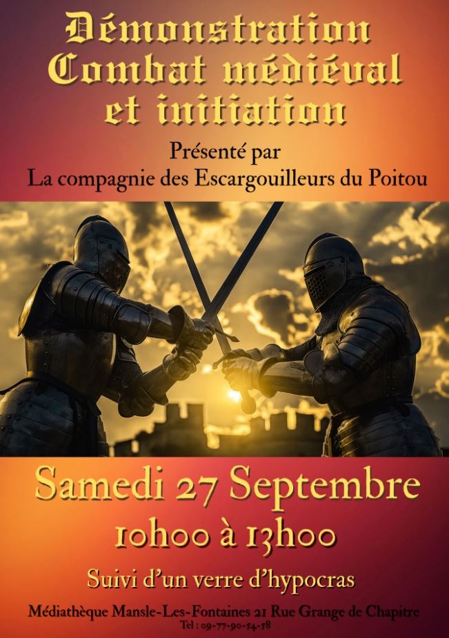 Démonstration de combat médiéval et initiation_Mansle-les-Fontaines