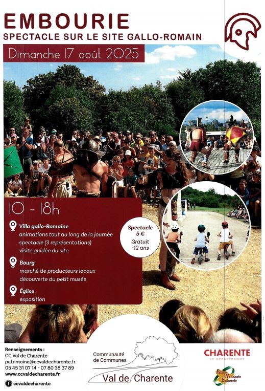 Spectacle sur le site Gallo Romain_Paizay-Naudouin-Embourie