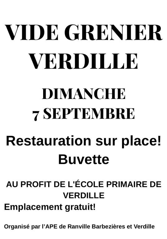Vide grenier_Verdille