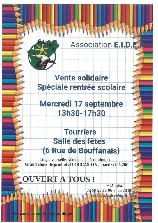 Vente solidaire_Tourriers