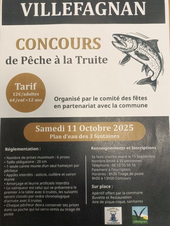 Concours de pêche à la truite