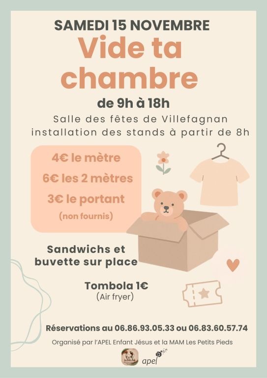 Vide ta chambre