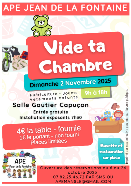 Vide ta chambre