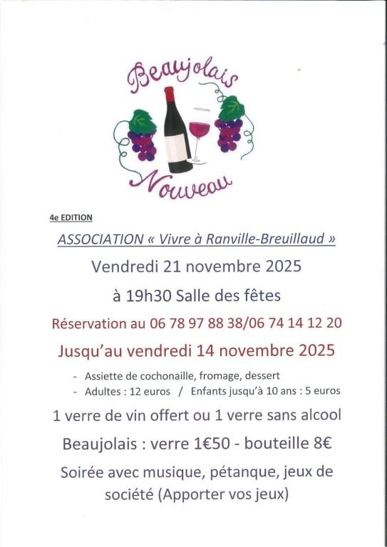 Soirée Beaujolais Nouveau