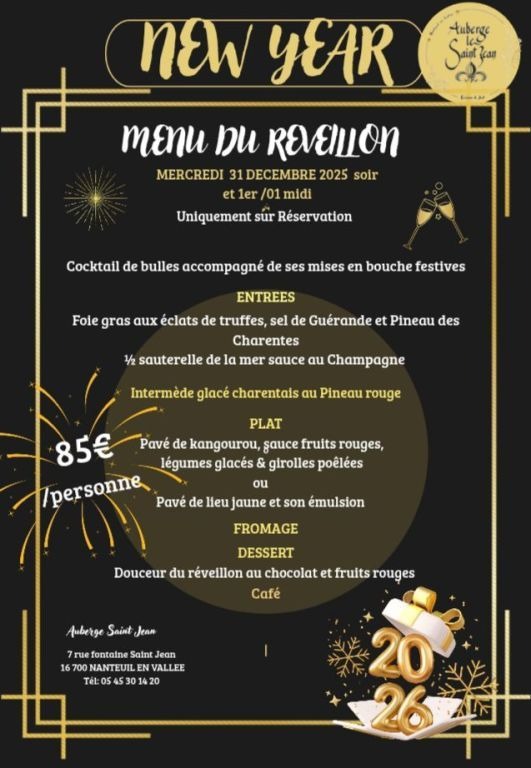 Réveillon du Nouvel An_Nanteuil-en-Vallée