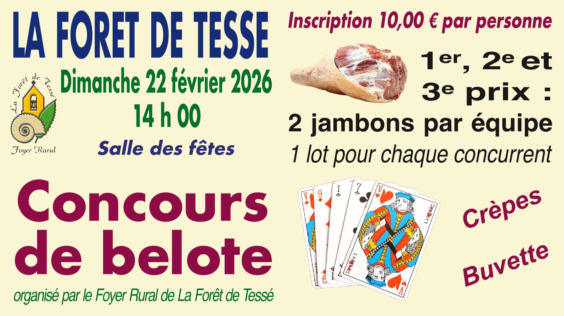 Concours de belote_La Forêt-de-Tessé