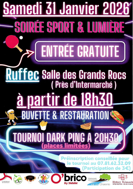 Soirée sports et lumière_Ruffec