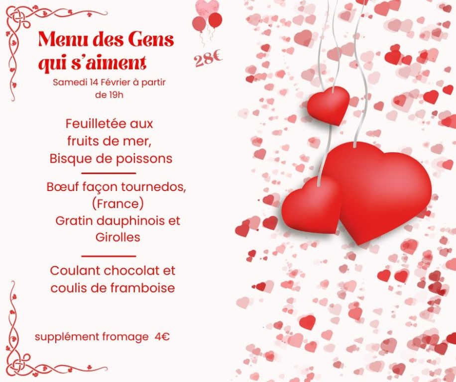 Menu de la Saint Valentin_Villognon