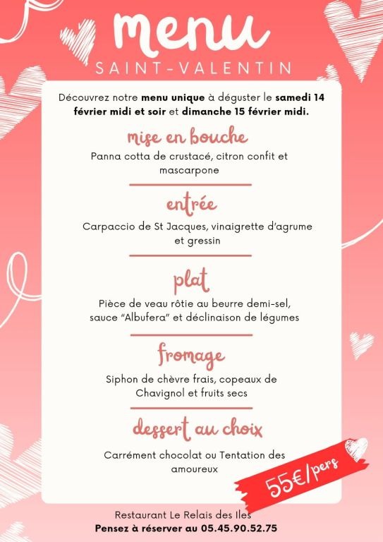 Menu de la St Valentin_Vouharte