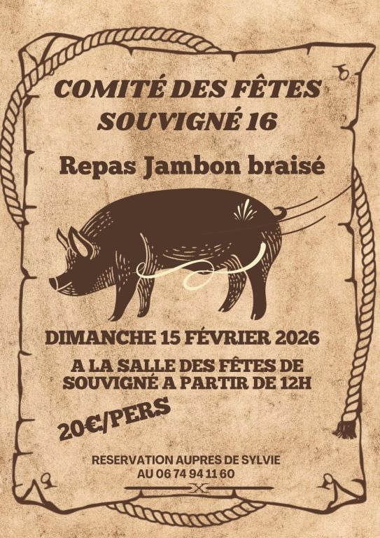 Repas jambon braisé_Souvigné