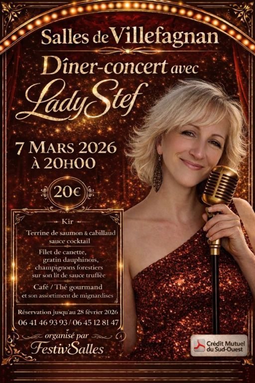 Dîner-Concert avec LadyStef_Salles-de-Villefagnan