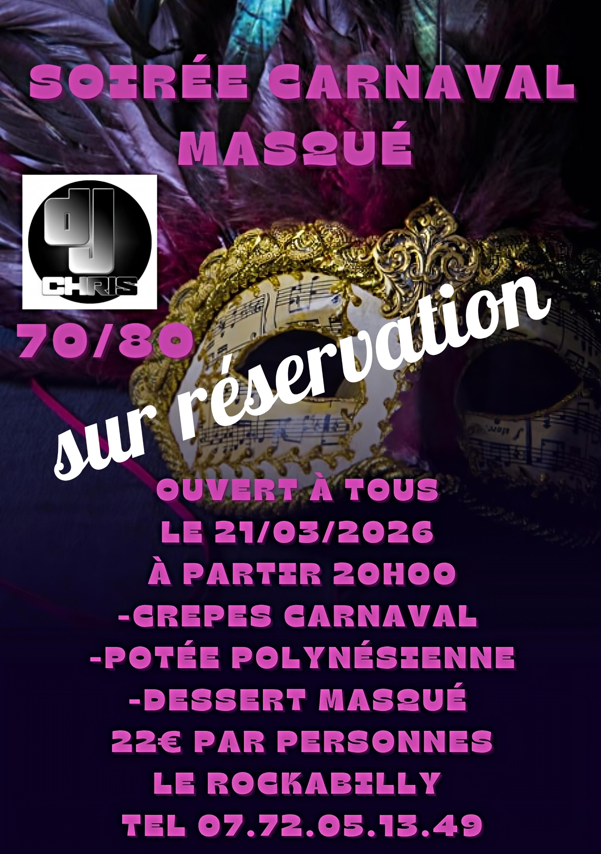 Soirée carnaval masqué_Verdille
