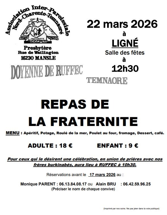 Repas de la fraternité_Ligné
