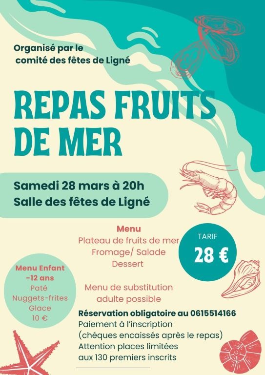 Repas fruits de mer_Ligné