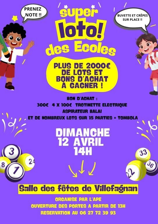 Loto des écoles