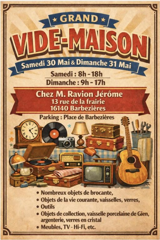 Vide maison_Barbezières