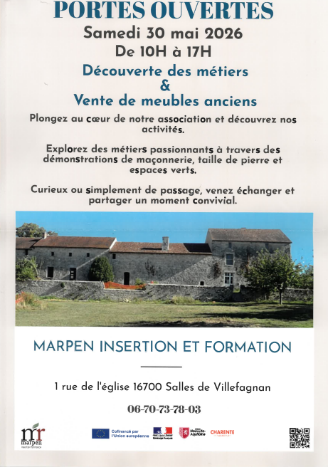 Portes ouvertes - Marpen insertion et formation_Salles-de-Villefagnan
